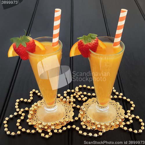 Image of Orange and Strawberry Fruit Juice