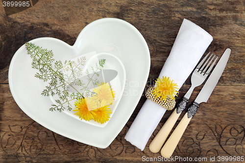 Image of Floral Table Setting