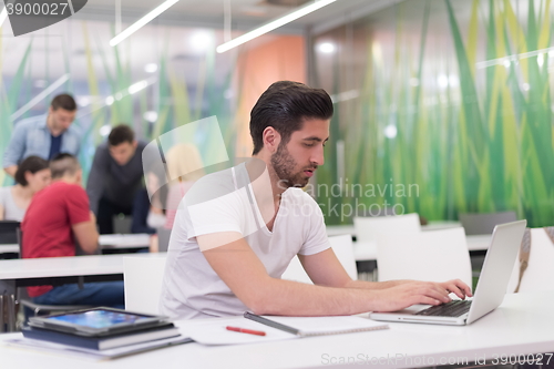 Image of male student in classroom