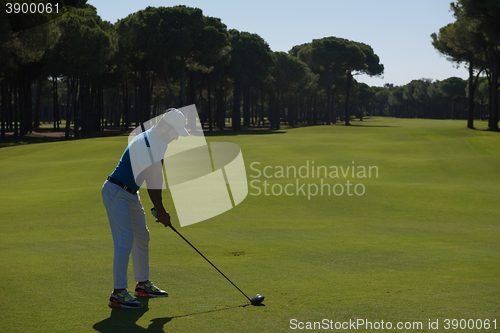 Image of golf player hitting shot