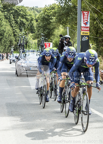 Image of Team Movistar - Team Time Trial 2015