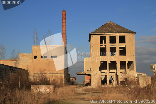 Image of ruins of old factory