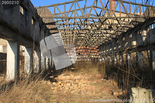 Image of ruins of old factory