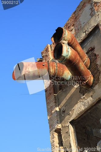 Image of ruins of old factory