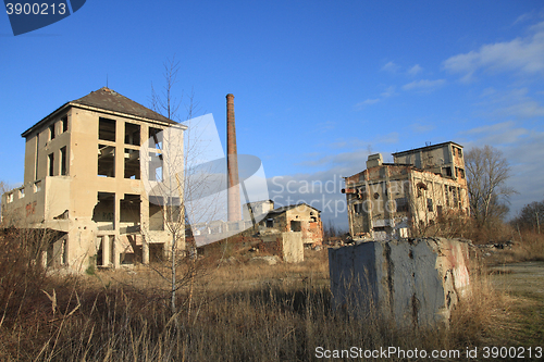 Image of ruins of old factory