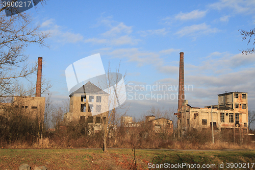 Image of ruins of old factory