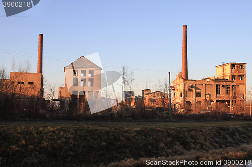 Image of ruins of old factory