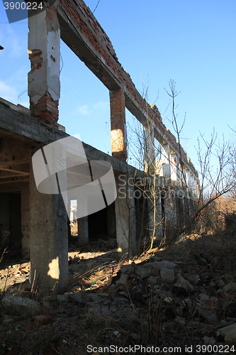 Image of ruins of old factory