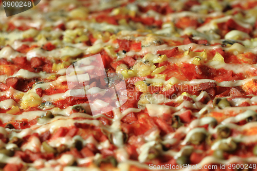 Image of homemade pizza texture
