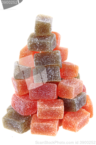 Image of candy fruit cubes 