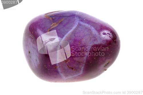 Image of violet agate isolated