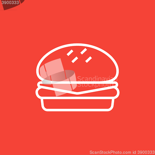 Image of Hamburger line icon.