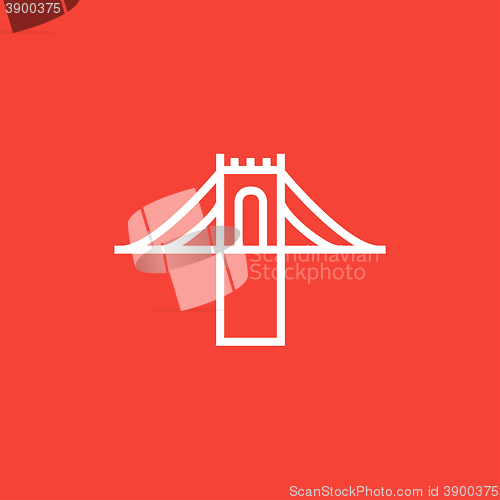 Image of Bridge line icon.