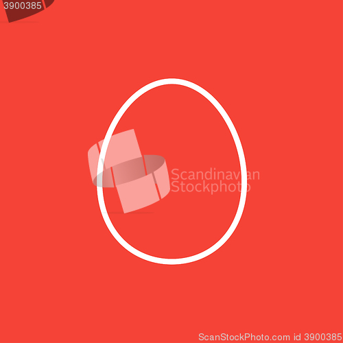 Image of Egg line icon.