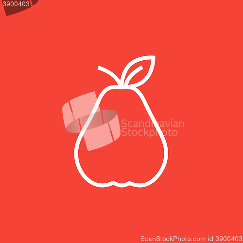 Image of Pear line icon.