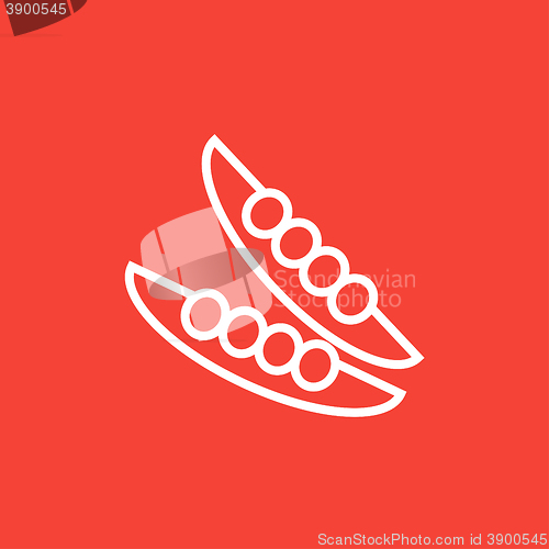 Image of Peapod line icon.