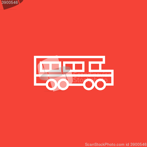 Image of School bus line icon.