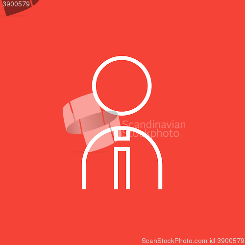 Image of Businessman line icon.