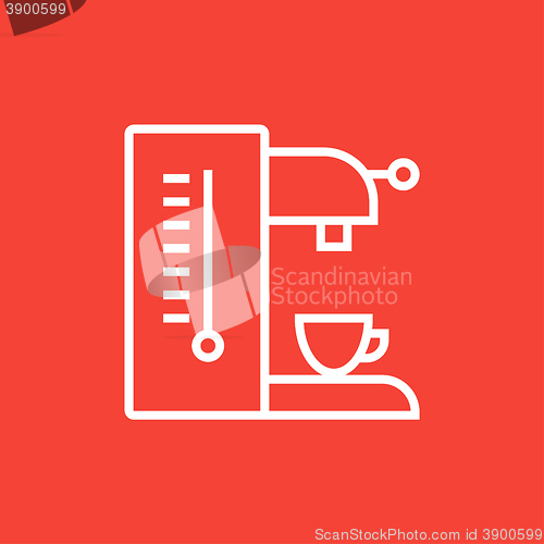 Image of Coffee maker line icon.
