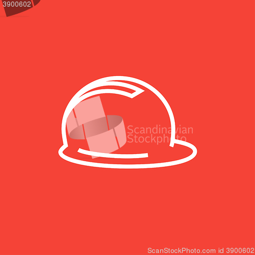 Image of Hard hat line icon.