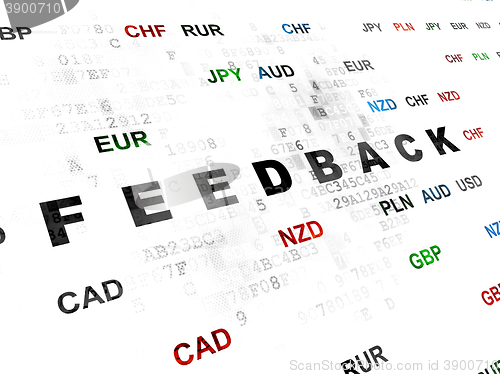 Image of Business concept: Feedback on Digital background