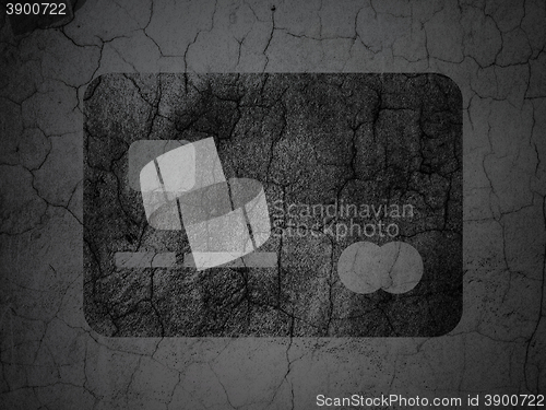 Image of Banking concept: Credit Card on grunge wall background