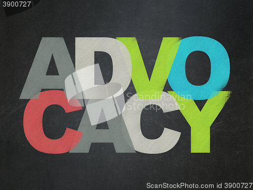 Image of Law concept: Advocacy on School board background