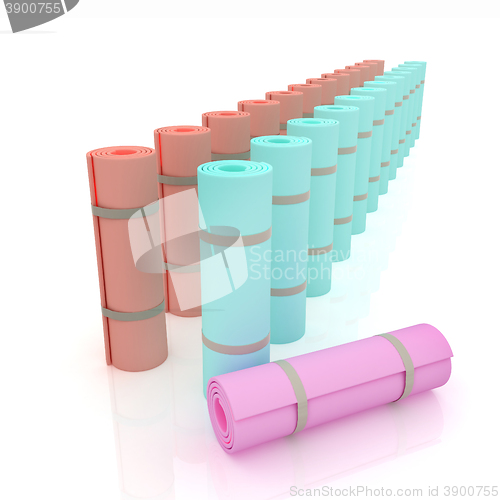 Image of karemats. 3D illustration