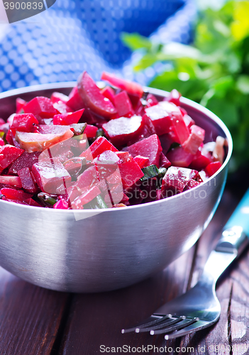 Image of salad with boiled beet