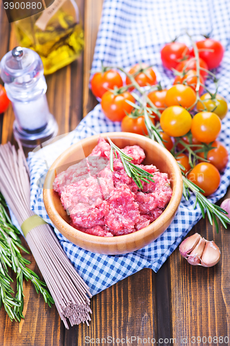 Image of raw minced meat