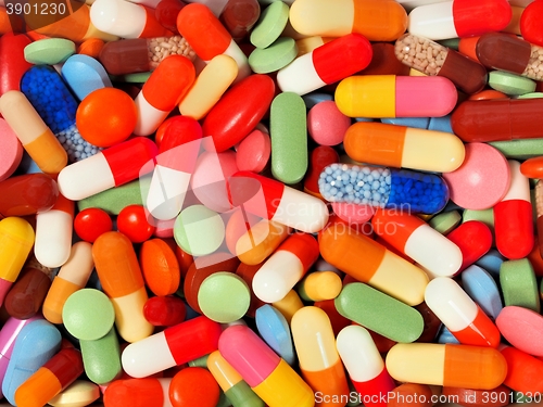 Image of Background from pills and capsules