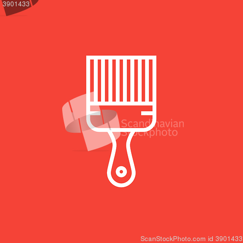 Image of Paintbrush line icon.