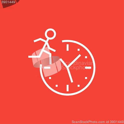 Image of Time management line icon.