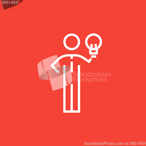 Image of Business idea line icon.