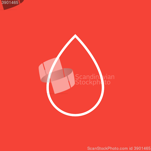 Image of Water drop line icon.