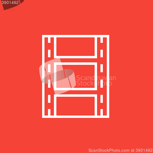Image of Negative line icon.