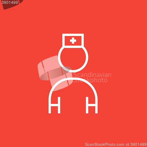 Image of Nurse line icon.