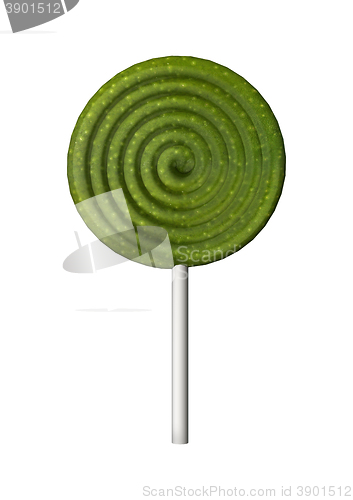 Image of 3D Illustration Lollipop on White