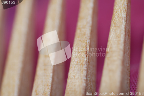 Image of Wooden Comb Abstract