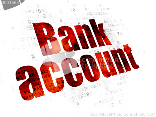 Image of Money concept: Bank Account on Digital background