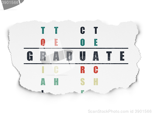 Image of Learning concept: Graduate in Crossword Puzzle