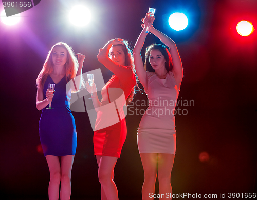 Image of Beautiful girls dancing at the party