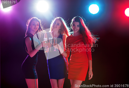 Image of Beautiful girls dancing at the party