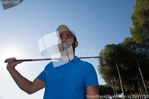 Image of golf player portrait