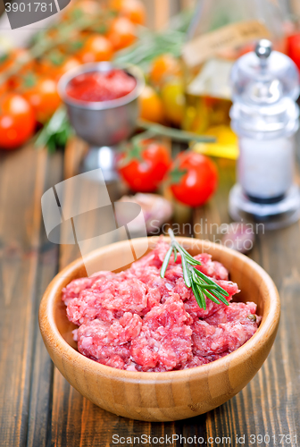 Image of raw minced meat