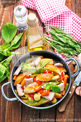 Image of vegetables and meat