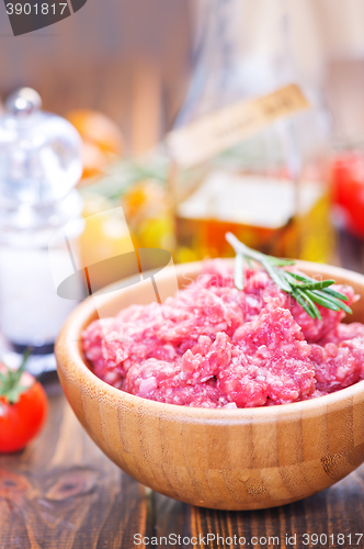 Image of raw minced meat