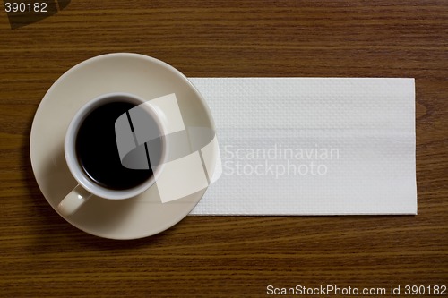 Image of Coffee with napkin

