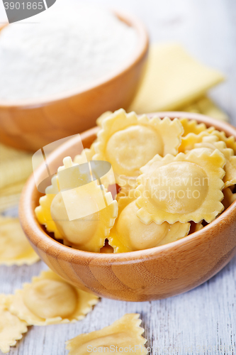 Image of raw ravioli