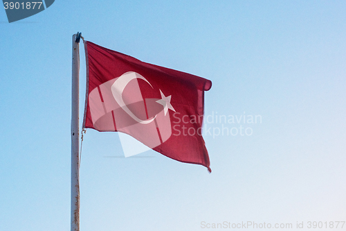 Image of Turkish Flag from yacht 